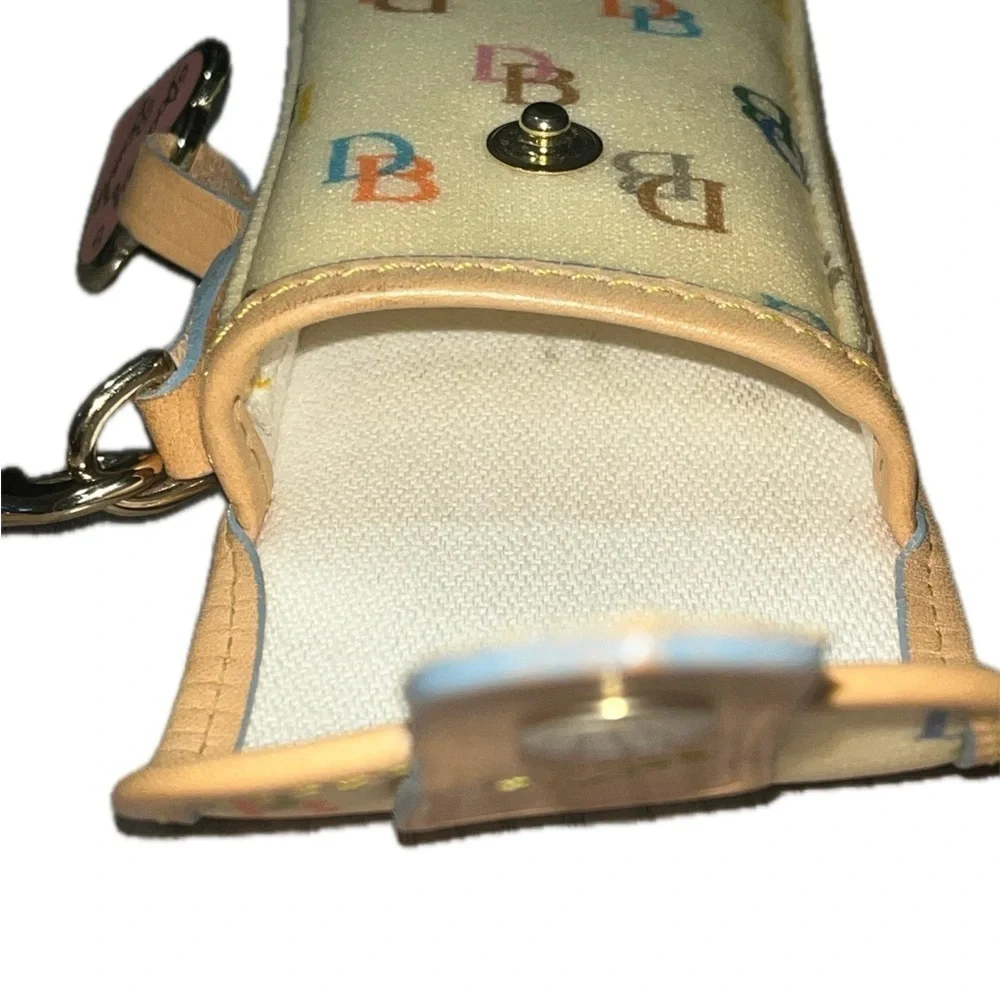Vintage Dooney & Bourke Rainbow Monogram Wristlet Phone Case